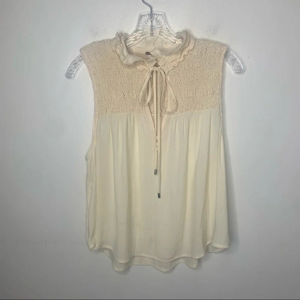 FREE PEOPLE Ruffle Me Up Sleeveless Prairie Top - Picture 3 of 16